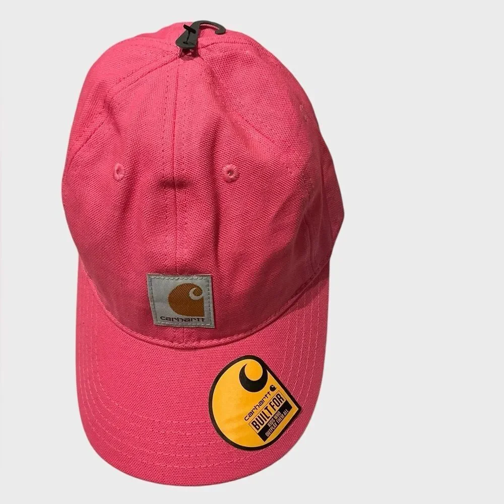 Carhartt Youth Girls Canvas Baseball Cap Pink Lemonade Adjustable NWT
